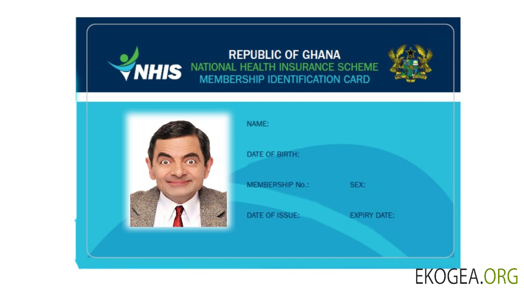 Carte d'assurance maladie du NHIS du Ghana